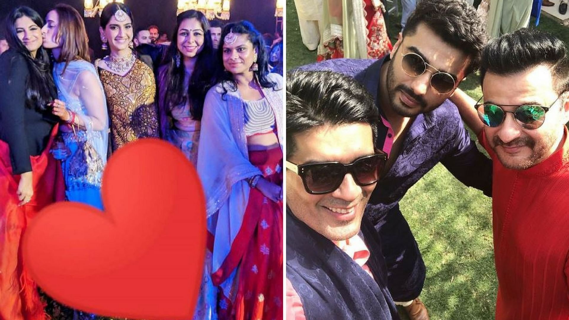 In Pics: Arjun and Sonam Kapoor at Mohit Marwah’s Wedding